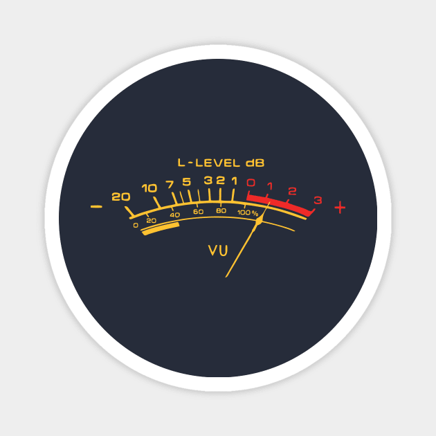 vu meter Magnet by retroracing